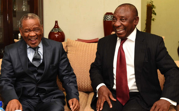 FILE: Deputy President Cyril Ramaphosa in his capacity as the SADC Facilitator meeting with Prime Minister of Lesotho Tom Thabane at Moshoeshoe 1 International Airport in Lesotho in November 2014. Picture: GCIS.