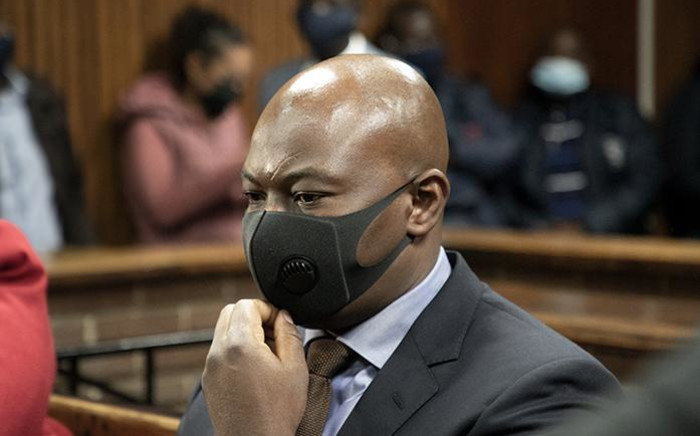 Edwin Sodi is the director of Blackhead Consulting, the company at the centre of the asbestos scandal, appeared in the Bloemfontein Magistrates Court on 2 October 2020, along with six others. The seven accused, who face around 60 charges, are alleged to have fraudulently been awarded a R255 million contract to audit and remove asbestos roofs in the Free State. Picture: Xanderleigh Dookey/EWN