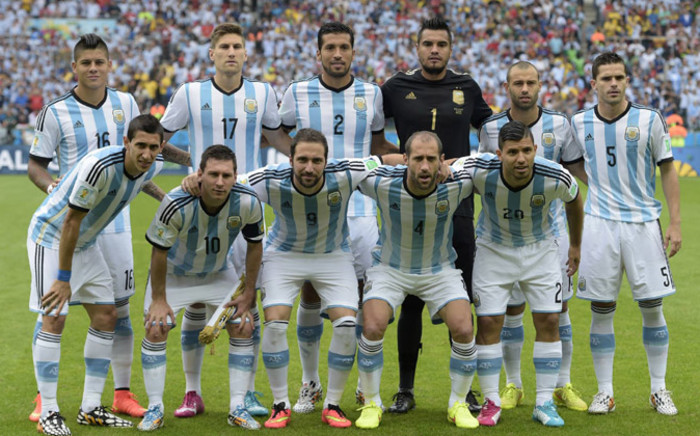 FILE: Argentina pose for a team photo ahead of their match against Nigeria. Picture: Facebook.