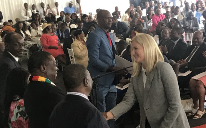 Zimbabwe’s new cabinet ministers took their oath of office at a ceremony at State House on Monday 10 September 2018. Picture: @KirstyCoventry/Twitter
