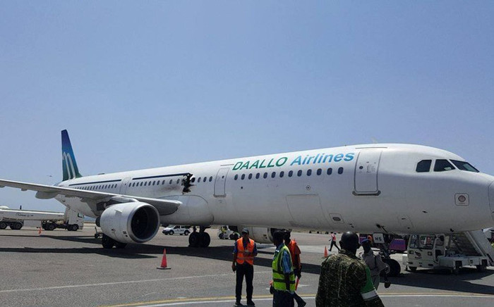FILE: An explosion on Airbus A321 made a hole in the fuselage and forced the plane to return to the Somali capital of Mogadishu to make an emergency landing. Picture: www.airlive.net