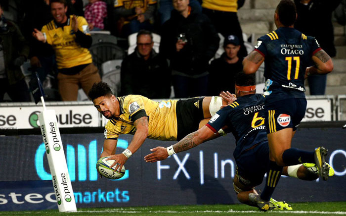 The Hurricanes' Ardie Savea scores against the Highlanders in their Super Rugby match on 5 April 2019. Picture: @Hurricanesrugby/Twitter