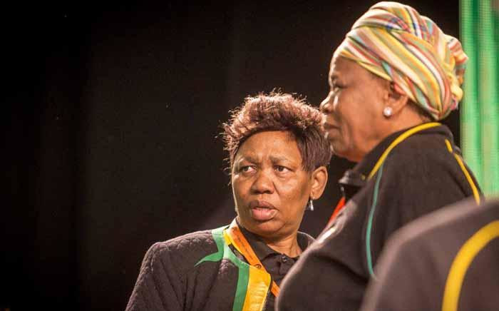 Minister of Basic Education Angie Motshekga (left) at the ANC national policy conference at Nasrec on 30 June 2017. Picture: Thomas Holder/EWN.