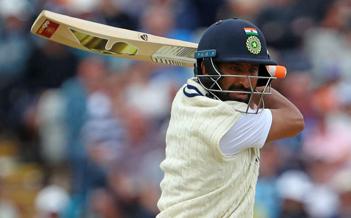 India's Cheteshwar Pujara plays a shot during play on Day 3 of the fifth cricket Test match between England and India at Edgbaston, Birmingham in central England on 3 July 2022. Picture: Geoff Caddick/AFP