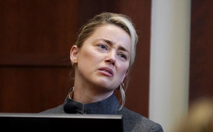 US actress Amber Heard testifies in the courtroom at the Fairfax County Circuit Courthouse in Fairfax, Virginia, on 16 May 2022. Picture: Steve Helber / POOL / AFP