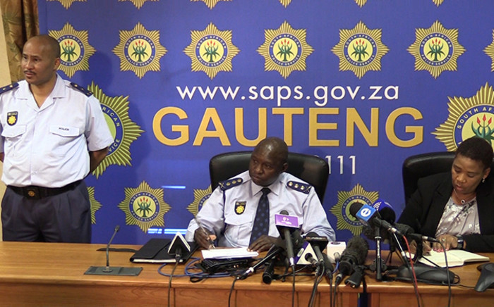 Gauteng Police Commissioner Lesetja Mothiba  at a media conference addressing the recent spate of mall robberies in Gauteng. Picture: Vumani Mkhize/EWN 