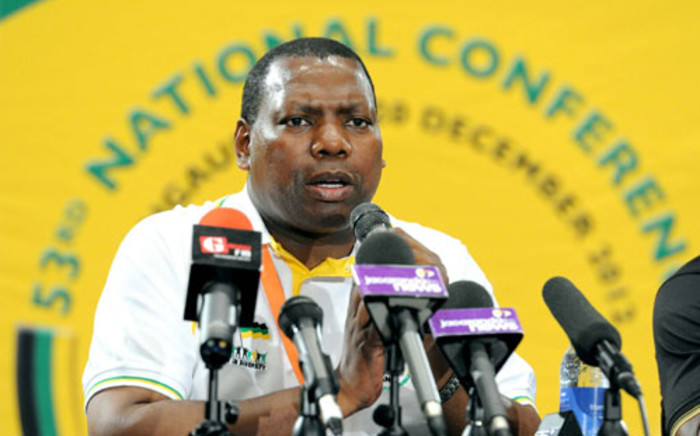 ANC treasurer-general Zweli Mkhize addressed a media conference on finance resolutions at the Mangaung conference. Picture: ANC.