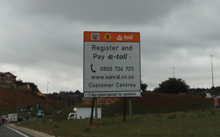 An e-toll sign on the N1 in Johannesburg. Picture: Christa van der Walt/EWN