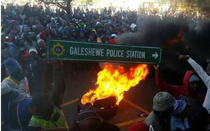 Violent protests erupted in Kimberly, Northern Cape, on 12 July 2018. Picture: Supplied. 