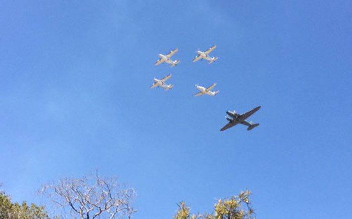 FILE: Inauguration Planes symbolise 20 years of democracy above the Union Buildings. Picture: Christa Eybers/EWN.