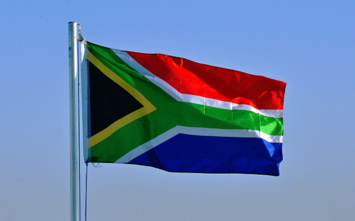 The South African flag. Picture: AFP.
