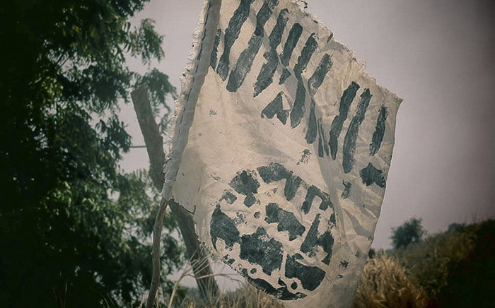 FILE: Boko Haram flag. Picture: Colonel Sani Kukasheka Usman/Nigerian army public relations.
