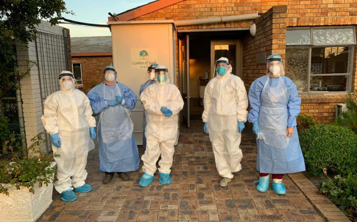 Doctors conduct COVID-19 testing at a special needs facility in Cape Town. Picture: Masks For Medics/Facebook.