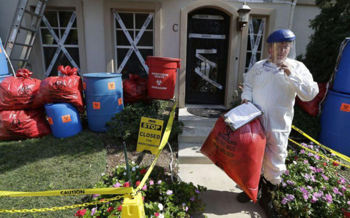 James Faulk, a man who decorated his Dallas home for Halloween to resemble an Ebola hot spot. Picture: Facebook.com