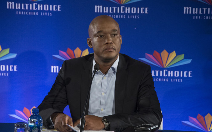 FILE: Calvo Mawela, CEO of Multichoice SA, details the findings into the company’s relationship with ANN7 at a press briefing on 31 January 2018. Picture: Ihsaan Haffejee/EWN
