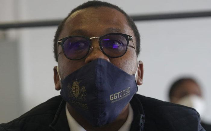FILE: Former Gauteng Health MEC Bandile Masuku on 20 July 2020 inspects the Nasrec field hospital's state of readiness amidst the province's increase in coronavirus cases. Picture: EWN