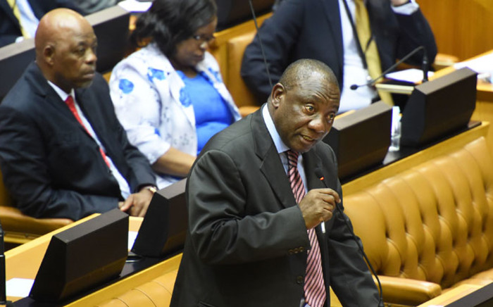 Deputy President Cyril Ramaphosa in Parliament. Picture: GCIS.