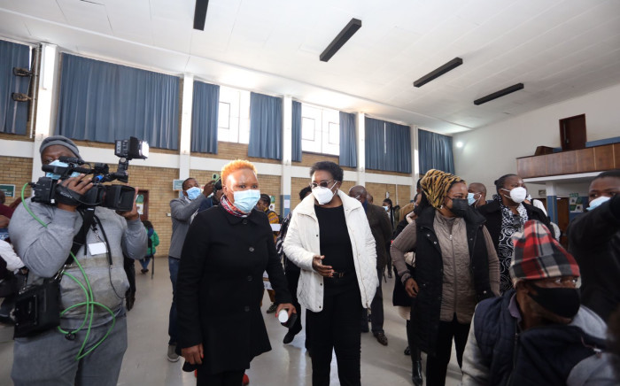 Minister Lindiwe Zulu and Acting Minister of Health, Mmamoloko Kubayi-Ngubane officially launched social development sector vaccination programme on 19 July 2021. Picture: Twitter/@The_DSD