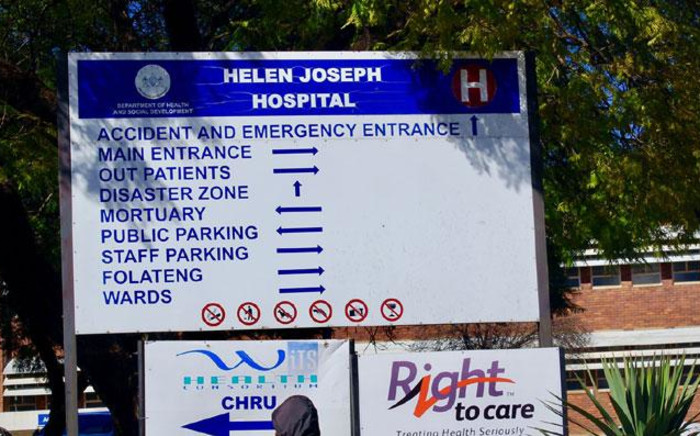 Helen Joseph Hospital. Picture: Facebook