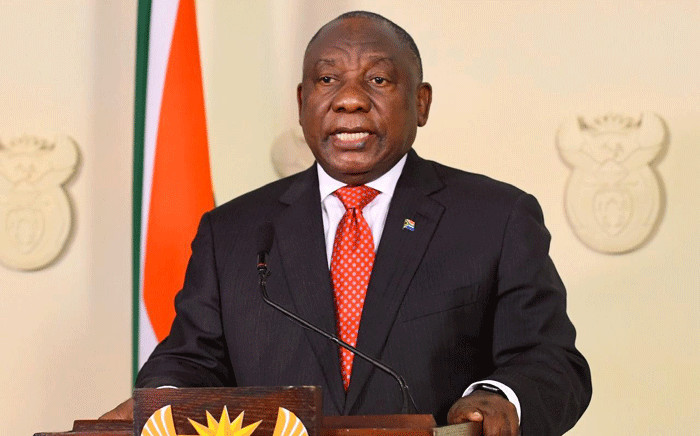 President Cyril Ramaphosa addresses the nation on 17 June 2020 on the easing of level 3 lockdown restrictions. Picture: GCIS.