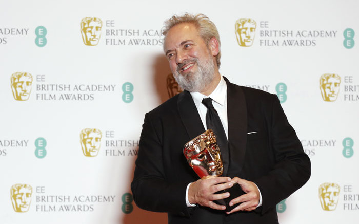 British director Sam Mendes poses with the award for a Director for his work on the film '1917' at the BAFTA British Academy Film Awards at the Royal Albert Hall in London on 2 February 2020. Picture: AFP
