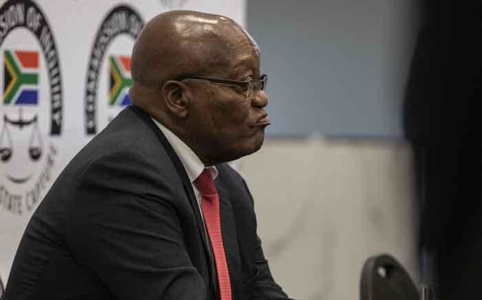 Former President Jacob Zuma at the state capture commission on 15 July 2019. Picture: Abigail Javier/EWN