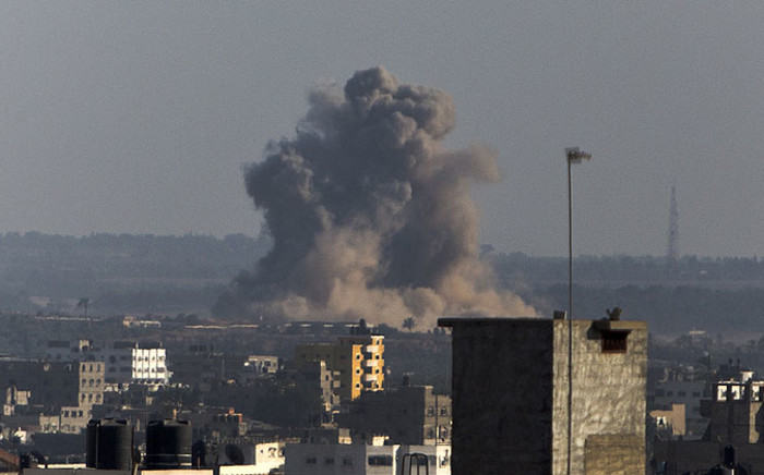 Israeli warplanes pound Gaza on 20 August 2014. Picture: AFP