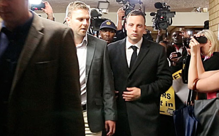 Oscar Pistorius leaving the High Court in Pretoria on 10 March 2014. Picture: Aletta Gardner/EWN