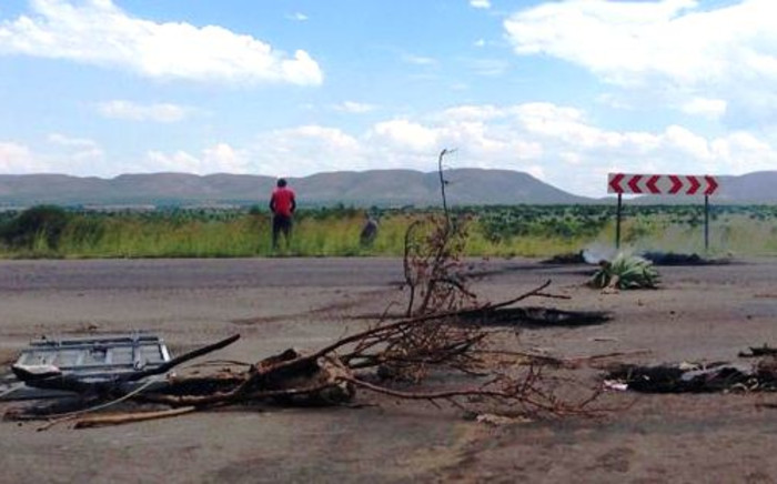 The site of a service delivery protest in Mothutlung, North West, where two protesters were shot dead, allegedly by police on 13 January 2014. Picture: Lesego Ngobeni/EWN