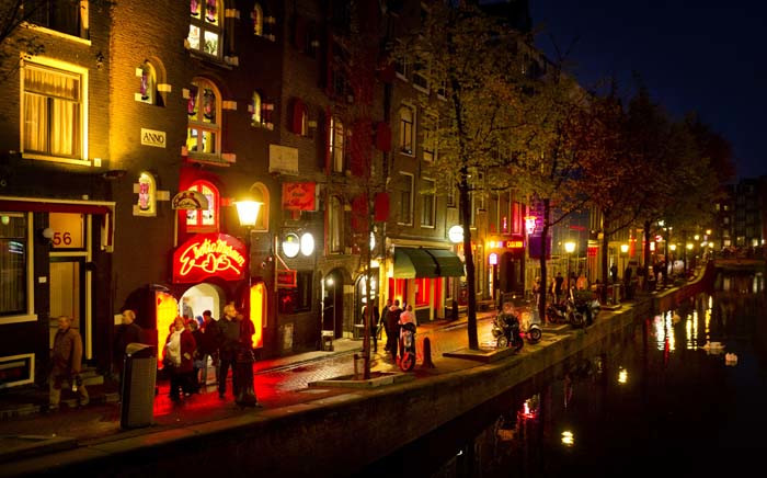 FILE: The red-light district, known as De Wallen, in Amsterdam. De Wallen is the largest red-light district situated in the centre of Amsterdam and a major tourist attraction. Picture: AFP.