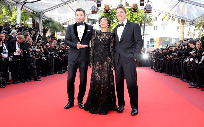 FILE: Australian actor Joel Edgerton, Irish-Ethiopian actress Ruth Negga and US director Jeff Nichols pose as they arrive on 16 May, 2016 for the screening of the film ‘Loving’ at the 69th Cannes Film Festival in Cannes, southern France. Picture: AFP.