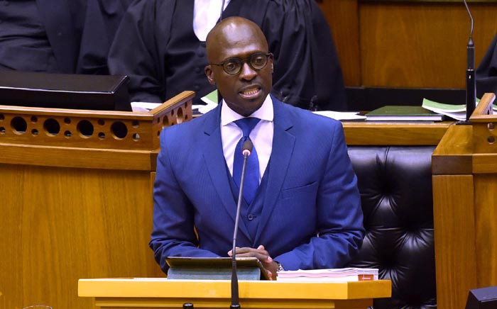 Finance Minister Malusi Gigaba delivers his maiden Medium Term Budget Policy Statement on 25 October 2017. Picture: GCIS