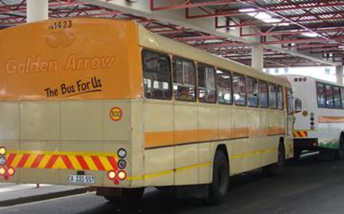 Golden Arrow buses line up at Cape Town Station to pick up commuters. 29 January 2009. Picture: Danya Philander/Eyewitness News