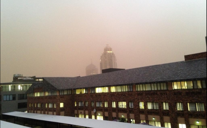 Johannesburg sandstorm. Picture: Ryan Wynn.