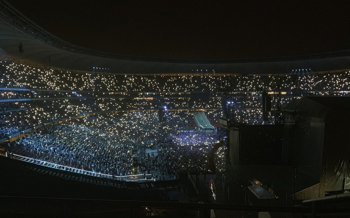 A wide view of the Global Citizen festival at FNB Stadium on 2 December 2018. Picture: @GlblCtzn/Twitter