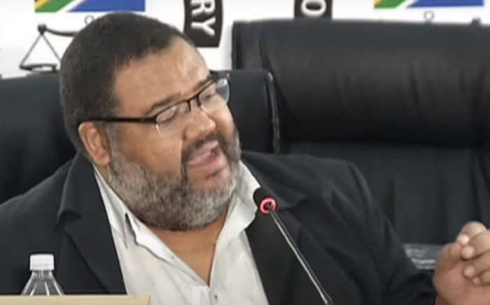 A screengrab of former Bain partner Athol Williams giving evidence at the state capture inquiry on 24 March 2021. Picture: SABC/YouTube