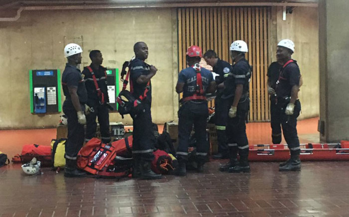 Trainees are put through their paces during a rescue operation course. Picture: @ResQSA/Twitter