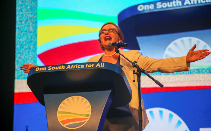 Outgoing Western Cape Premier Helen Zille at the DA's May Day rally ahead of elections on 1 May 2019. Picture: Cindy Archillies/EWN