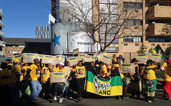The ANC pickets outside Primedia Broadcasting's offices in Sandton on 30 May 2014. Picture: Craig Wynn/EWN.