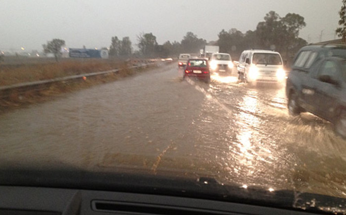 Heavy rains in Midrand on Thursday 6 September 2012. Picture: iWitness