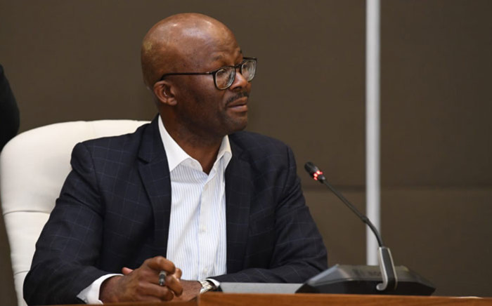 FILE: National Treasury Director-General Dondo Mogajane at an inter-ministerial briefing on the coronavirus on 24 March 2020. Picture: @TreasuryRSA/Twitter