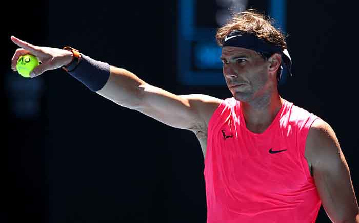 FILE: Spain's Rafael Nadal during the men's singles match on day two of the Australian Open tennis tournament in Melbourne on 21 January 2020. Picture: @AustralianOpen/Twitter