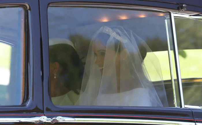 FILE: Meghan Markle arrives at the Windsor Castle for her wedding with Prince Harry. Picture: AFP.