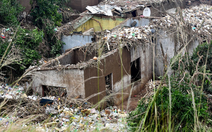 The remains of houses that were damaged in the floods in KwaZulu-Natal in April 2022. Picture: GCIS