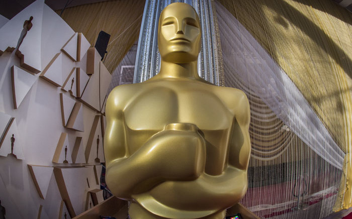 An Oscars statue is displayed on the red carpet area on the eve of the 92nd Oscars ceremony at the Dolby Theatre in Hollywood, California, on 8 February 2020. Picture: AFP.
