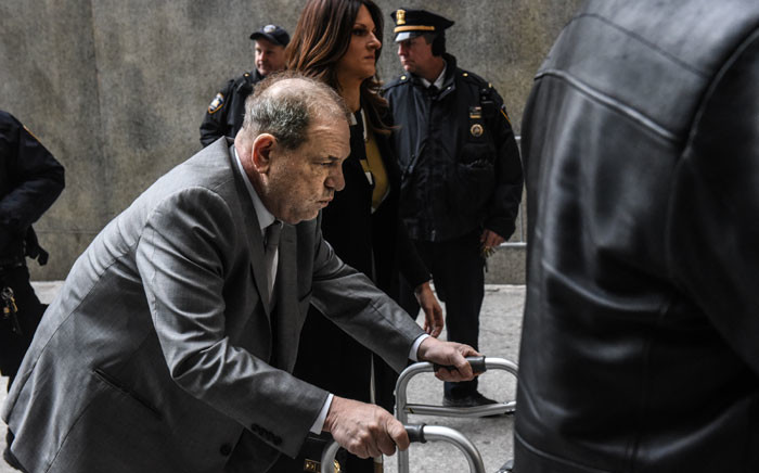 Harvey Weinstein arrives at New York City criminal court for his sex crimes trial on 7 January 2020 in New York City. Picture: AFP