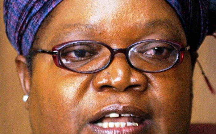 FILE: A file photo taken in 2006 shows Zimbabwe's vice President Joice Mujuru answering questions during an interview in her office at President Robert Mugabe's ruling ZANU-PF party headquarters in Harare. Picture: AFP.