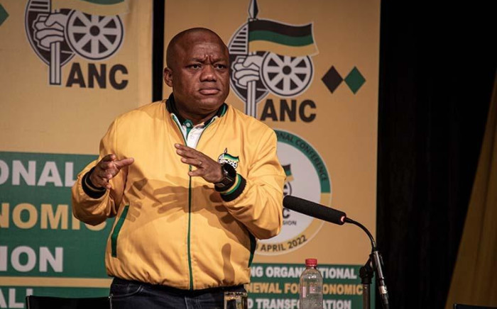 ANC KwaZulu-Natal Chairperson Sihle Zikalala speaking at the ANC regional conference.