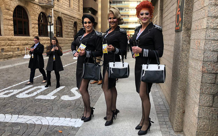 Cathy and the Trolley Dollies in Cape Town were the DA's special guests for the 2019 Sona on 20 June 2019. Picture: Cindy Archillies/EWN