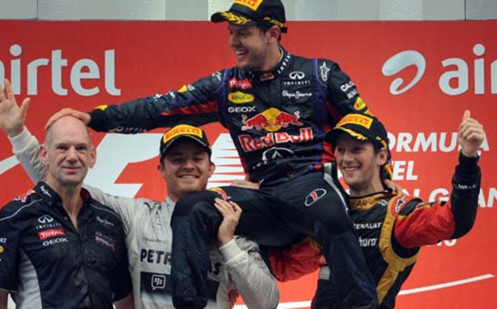 The 26-year-old German has given a female name to all his Red Bull cars. Picture: AFP.